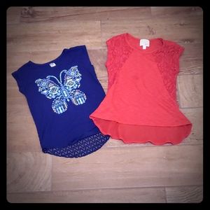 HP💝Lot of girls shirts with lace